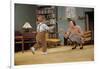 Toddler Walking Towards Mother-William P. Gottlieb-Framed Photographic Print