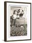 Toddler with Stuffed Panda-null-Framed Art Print