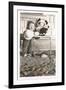 Toddler with Stuffed Panda-null-Framed Art Print