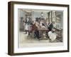 Toddy at the Cheshire Cheese, Published 1896-Walter Dendy Sadler-Framed Giclee Print