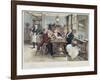 Toddy at the Cheshire Cheese, Published 1896-Walter Dendy Sadler-Framed Giclee Print