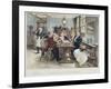 Toddy at the Cheshire Cheese, Published 1896-Walter Dendy Sadler-Framed Giclee Print