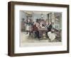 Toddy at the Cheshire Cheese, Published 1896-Walter Dendy Sadler-Framed Giclee Print