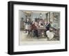 Toddy at the Cheshire Cheese, Published 1896-Walter Dendy Sadler-Framed Giclee Print