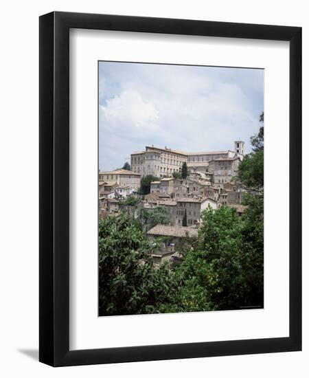 Todi, a Typical Umbrian Hill Town, Umbria, Italy-Tony Gervis-Framed Photographic Print