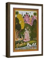 Todi Ragini, Second Wife of Hindol Raga-null-Framed Art Print