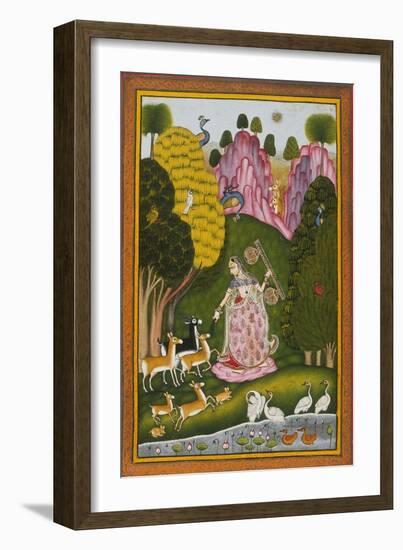 Todi Ragini, Second Wife of Hindol Raga-null-Framed Art Print