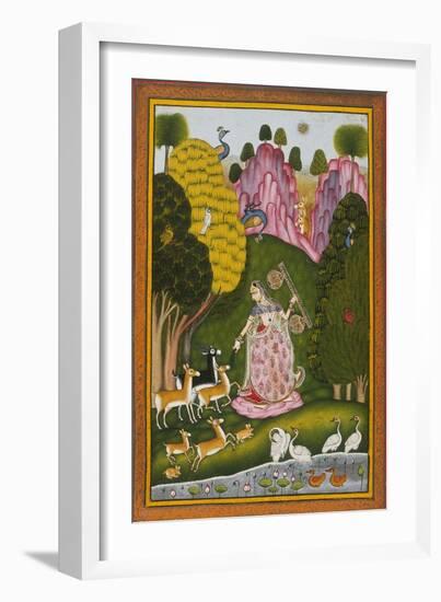 Todi Ragini, Second Wife of Hindol Raga-null-Framed Art Print