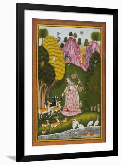 Todi Ragini, Second Wife of Hindol Raga-null-Framed Art Print