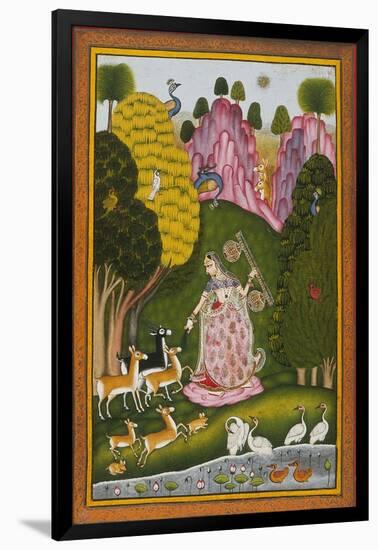 Todi Ragini, Second Wife of Hindol Raga-null-Framed Art Print