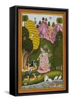 Todi Ragini, Second Wife of Hindol Raga-null-Framed Stretched Canvas