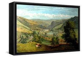 Todmorden Valley From Charlestown, 1860-John Holland-Framed Stretched Canvas