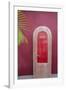 Todos Santos, Mexico. Red door in a red wall.-Julien McRoberts-Framed Photographic Print