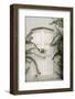 Todos Santos, Mexico. White door in a white wall partly covered with flowers.-Julien McRoberts-Framed Photographic Print