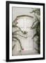 Todos Santos, Mexico. White door in a white wall partly covered with flowers.-Julien McRoberts-Framed Photographic Print