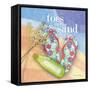 Toes in the Sand-Nancy Archer-Framed Stretched Canvas