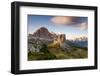 Tofane and Cinque Torri group at sunset,Cortina d'Ampezzo,Belluno district,Veneto,Italy,Europe-ClickAlps-Framed Photographic Print