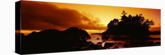 Tofino at Sunset, Vancouver Island, British Columbia, Canada-null-Stretched Canvas