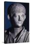 Togate Statue of the Young Nero, Front View of the Head, C.50 Ad (Marble) (Detail of 140378)-Roman-Stretched Canvas