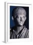 Togate Statue of the Young Nero, Front View of the Head, C.50 Ad (Marble) (Detail of 140378)-Roman-Framed Giclee Print