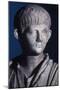 Togate Statue of the Young Nero, Front View of the Head, C.50 Ad (Marble) (Detail of 140378)-Roman-Mounted Giclee Print