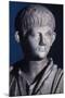 Togate Statue of the Young Nero, Front View of the Head, C.50 Ad (Marble) (Detail of 140378)-Roman-Mounted Giclee Print