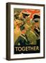 Together', 2nd World War Poster-null-Framed Giclee Print