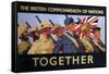 Together', 2nd World War Recruitment Poster-null-Framed Stretched Canvas