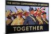 Together', 2nd World War Recruitment Poster-null-Mounted Giclee Print