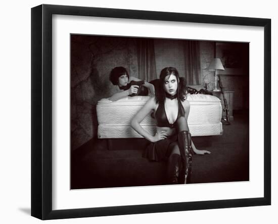 Together Again-Winter Wolf Studios-Framed Premium Photographic Print