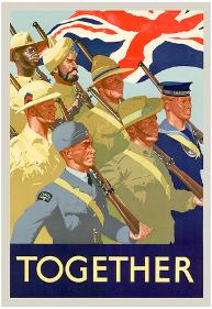 'Together British Servicement WWII War Propaganda Art Print Poster ...