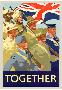 Together British Servicement WWII War Propaganda Art Print Poster-null-Lamina Framed Poster