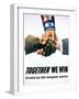 Together We Win Labor-Management Poster-null-Framed Giclee Print