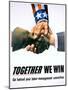 Together We Win Labor-Management Poster-null-Mounted Giclee Print