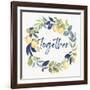 Together Wreath-null-Framed Art Print