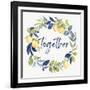 Together Wreath-null-Framed Art Print