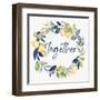 Together Wreath-null-Framed Art Print