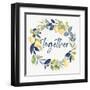 Together Wreath-null-Framed Art Print