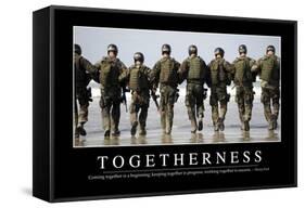 Togetherness: Inspirational Quote and Motivational Poster-null-Framed Stretched Canvas