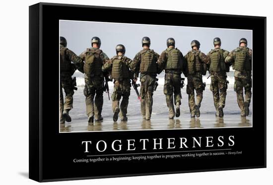 Togetherness: Inspirational Quote and Motivational Poster-null-Framed Stretched Canvas