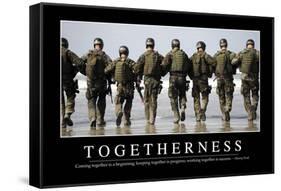 Togetherness: Inspirational Quote and Motivational Poster-null-Framed Stretched Canvas