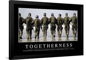 Togetherness: Inspirational Quote and Motivational Poster-null-Framed Premium Photographic Print