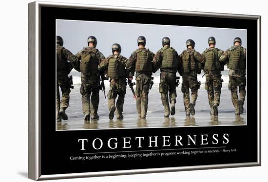 Togetherness: Inspirational Quote and Motivational Poster-null-Framed Photographic Print