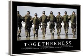 Togetherness: Inspirational Quote and Motivational Poster-null-Framed Photographic Print