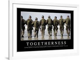 Togetherness: Inspirational Quote and Motivational Poster-null-Framed Photographic Print