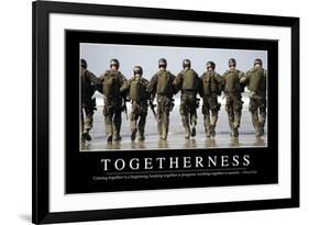 Togetherness: Inspirational Quote and Motivational Poster-null-Framed Photographic Print