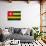 Togo Flag Design with Wood Patterning - Flags of the World Series-Philippe Hugonnard-Art Print displayed on a wall