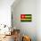 Togo Flag Design with Wood Patterning - Flags of the World Series-Philippe Hugonnard-Art Print displayed on a wall