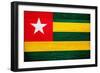 Togo Flag Design with Wood Patterning - Flags of the World Series-Philippe Hugonnard-Framed Art Print