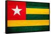 Togo Flag Design with Wood Patterning - Flags of the World Series-Philippe Hugonnard-Framed Stretched Canvas